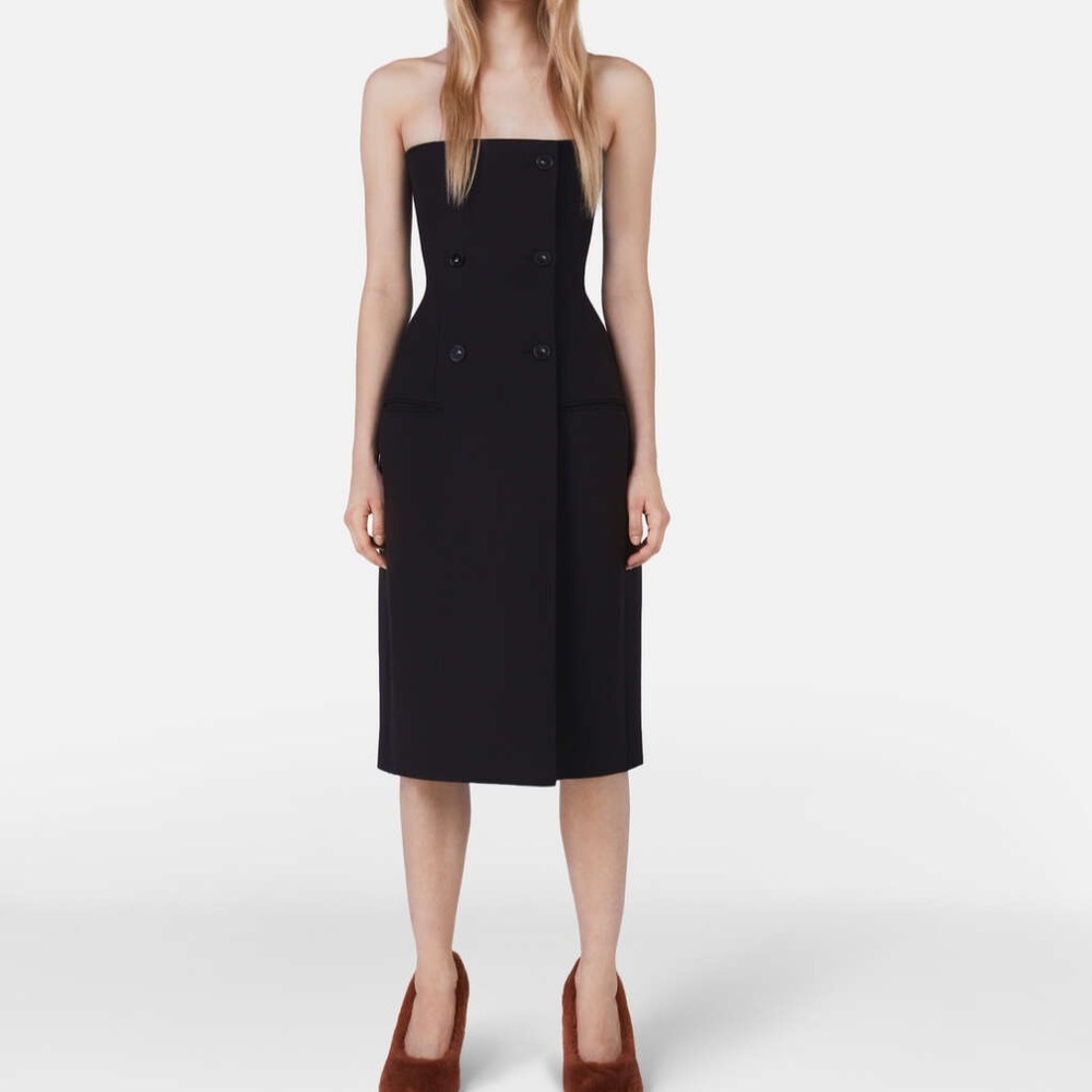 New - Stella McCartney - Moulded Bustier Dress- midi